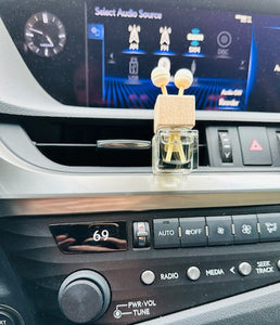 Luxury Car Clear Glass Diffuser with Reeds