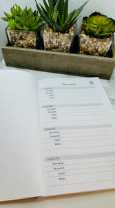 Password Tracker, Password Book, Password Journal, Password Log, Password Keeper