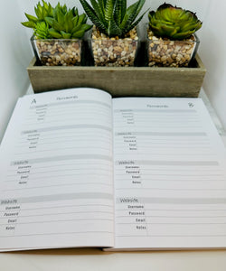 Password Tracker, Password Book, Password Journal, Password Log, Password Keeper