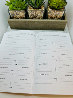 Manifestation Planner, Law of Attraction Journal, Manifestation Planner, Law of Attraction Planner, Manifest Journal, Increase Productivity, Manifest Goals, Self care journal, affirmation journal