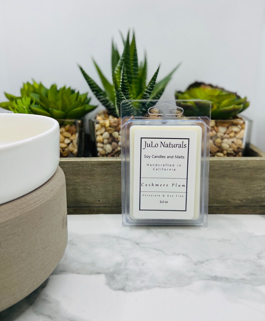 Our Cashmere Plum Soy Wax Melts are the perfect handmade candle gift for her or for your home!